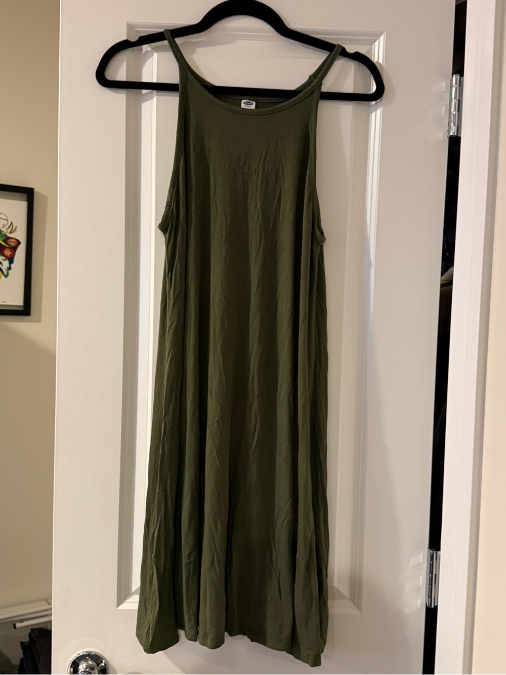Old Navy Olive Tank Midi Dress